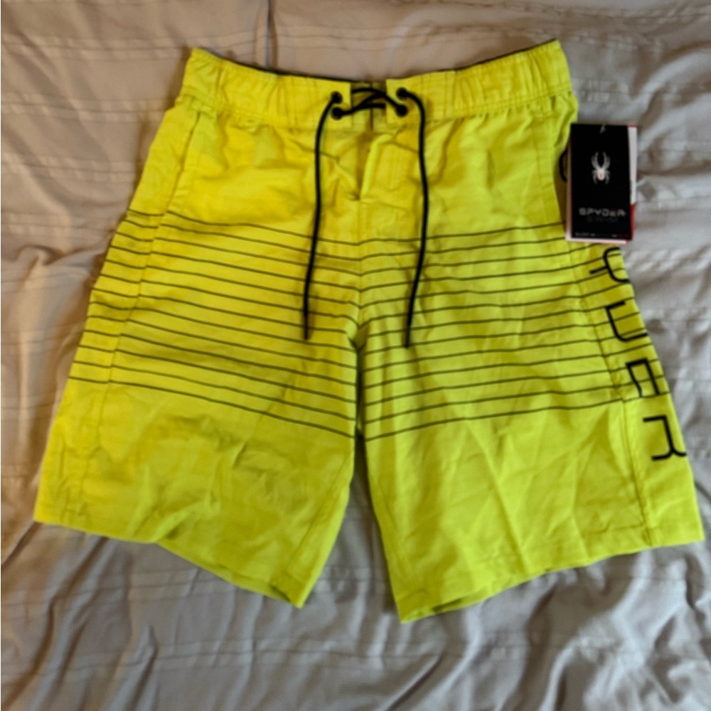 Spyder Men's Swim Trunks, Stretch, Quick-Dry, 9” Inseam Board Shorts, UPF+ NWT S